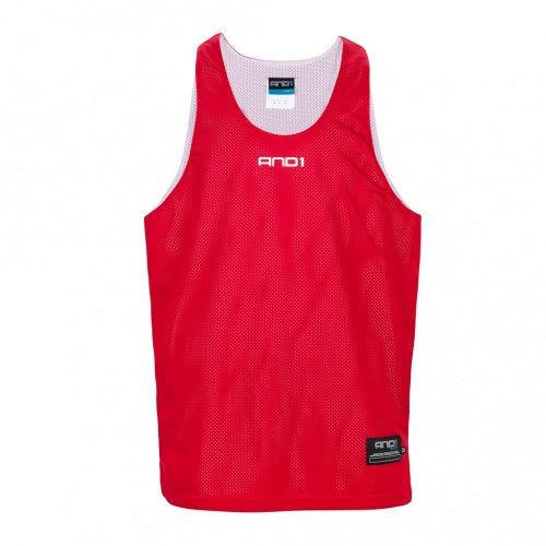 AND1 REVERSIBLE SINGLET - RED/WHITE