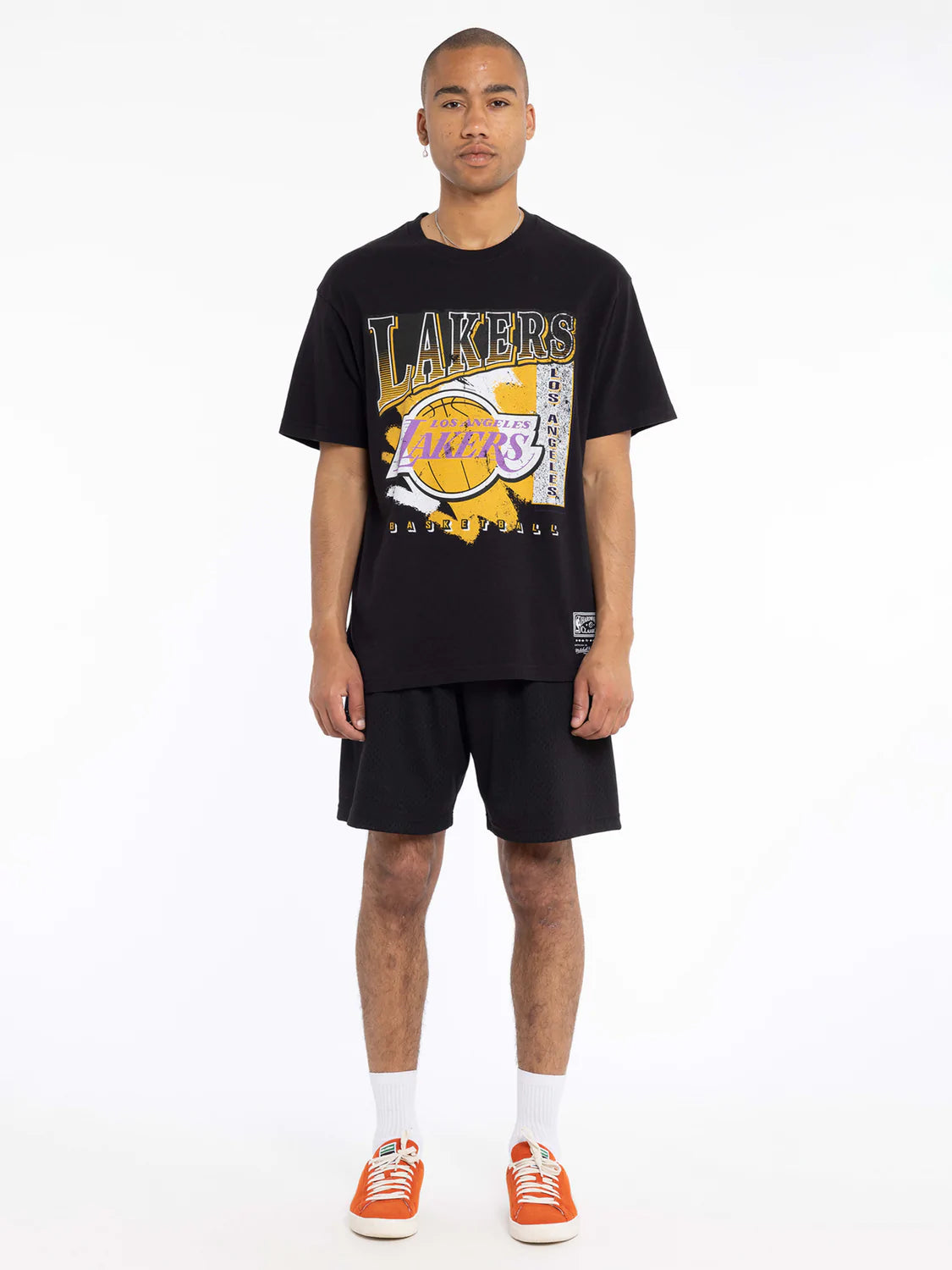 ADIDAS L.A. Lakers Basketball Cotton T-Shirt Size S