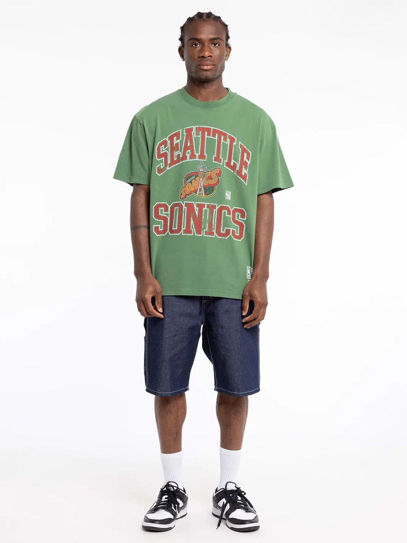 Mitchell & Ness Seattle Supersonics Vintage HWC Ivy Arch Colour Tee