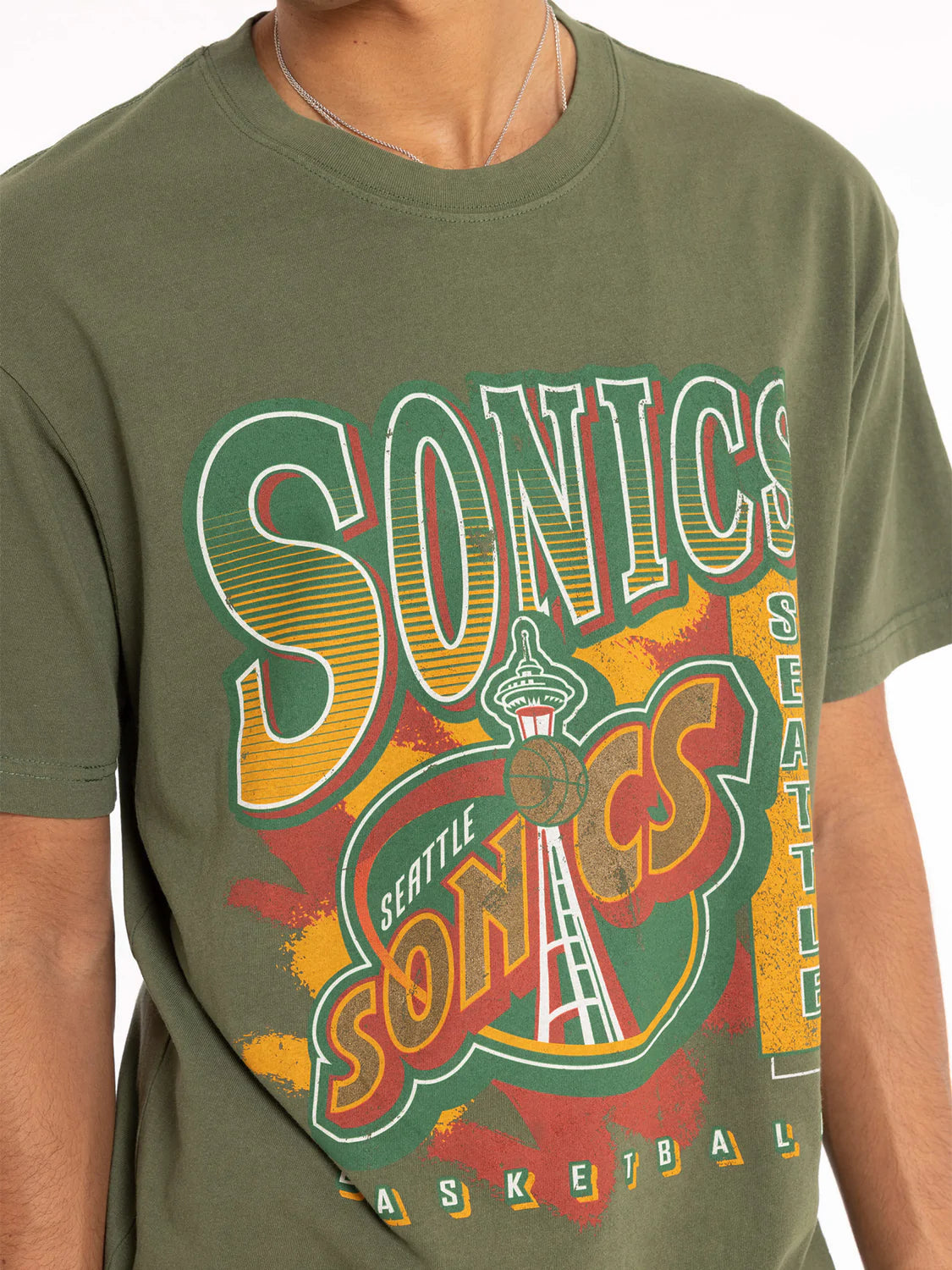 Mitchell & Ness Seattle Supersonics Brush Off Tee