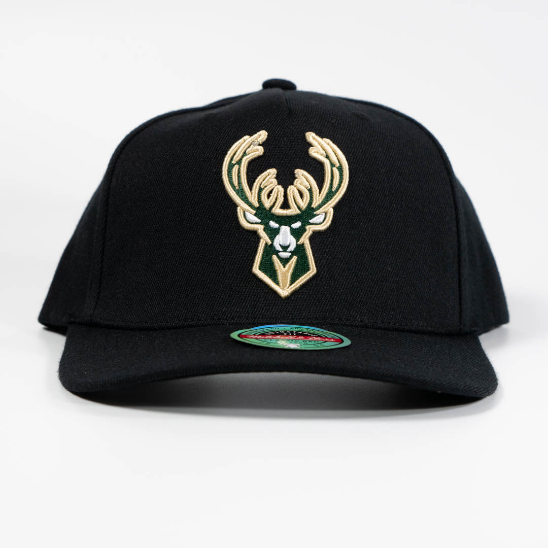 Milwaukee Bucks Team Logo 5 Panel Classic Red Snapback