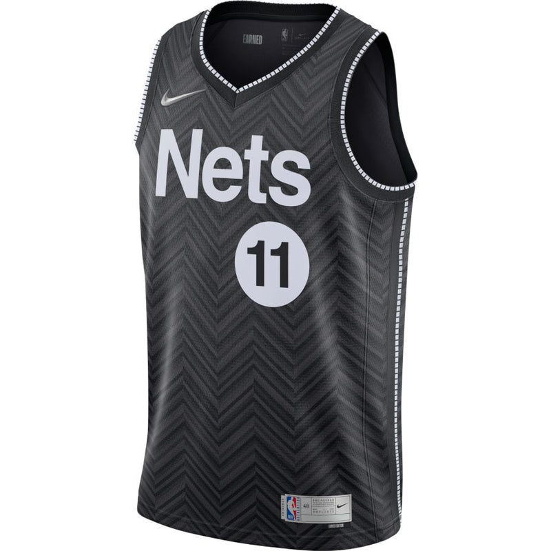 Nike NBA Brooklyn Nets Kyrie Irving Earned Edition Swingman Jersey Black Sz  2XL