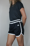 iathletic Casual Pocket Shorts Womens - Black/White