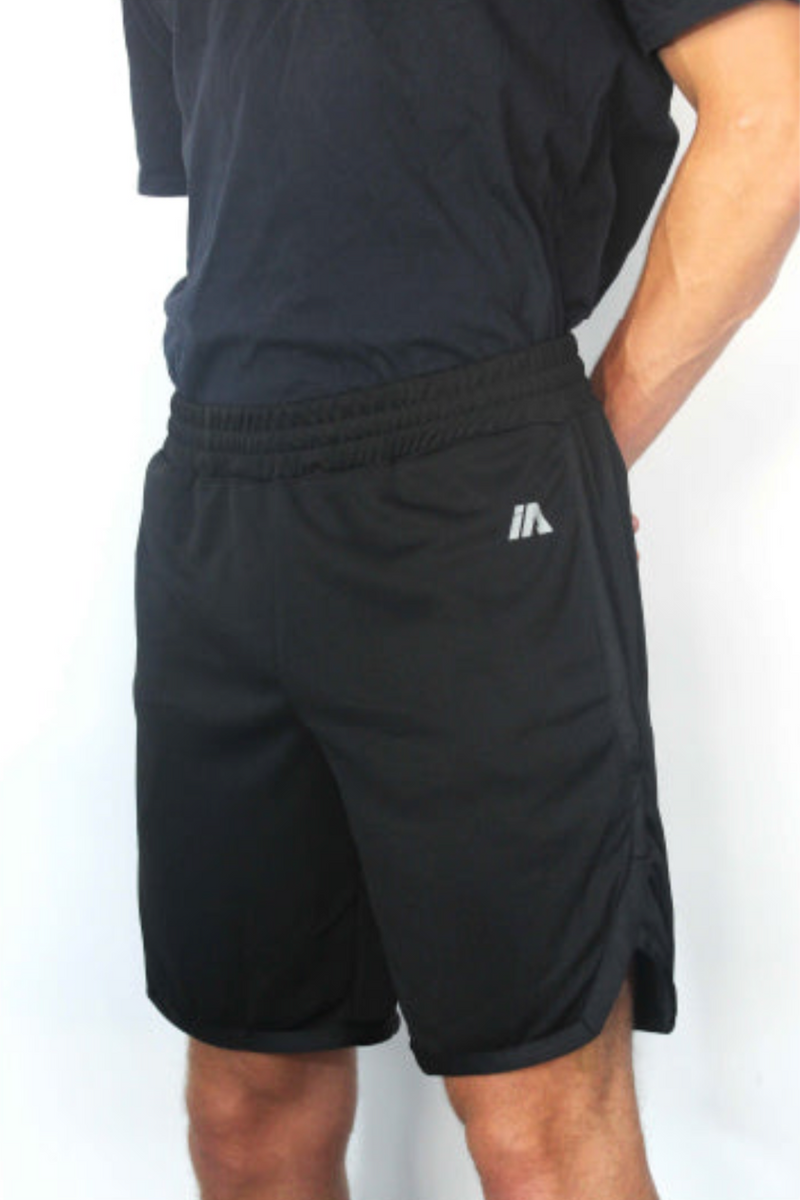 iathletic Casual Pocket Shorts Mens - Black/Black