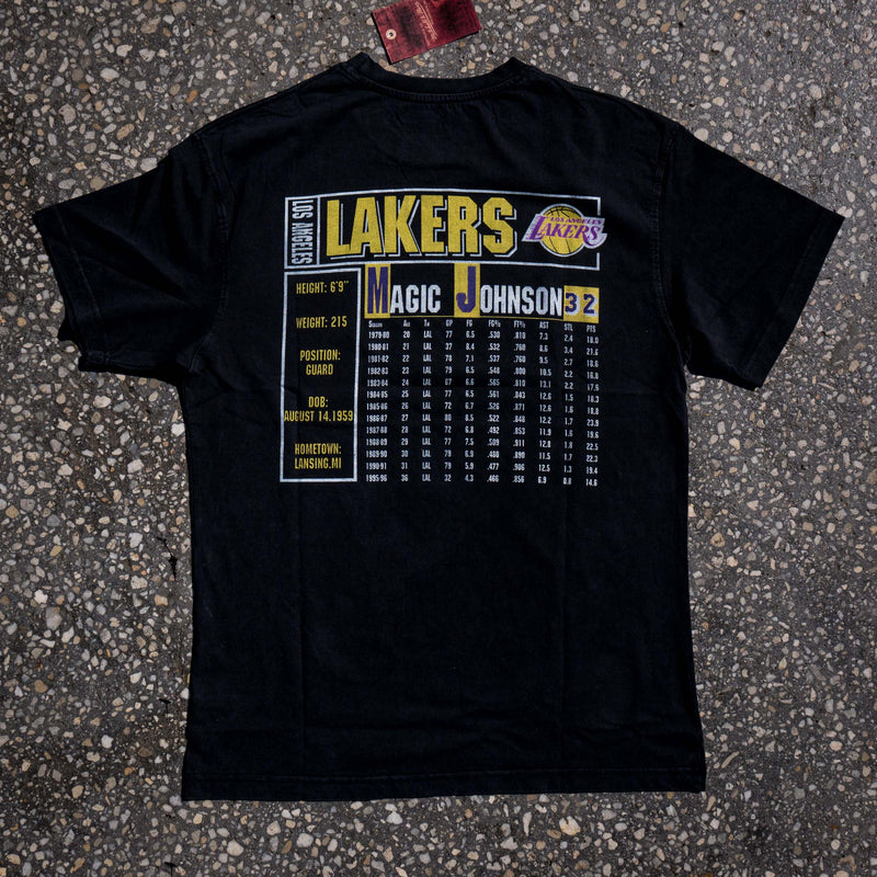 L.A. LAKERS VINTAGE TRADING CARDS TEE MAGIC