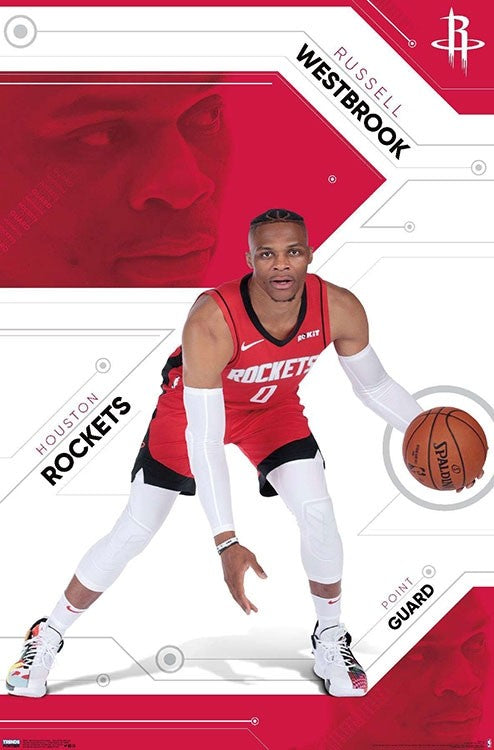 Houston Rockets Russell Westbrook poster